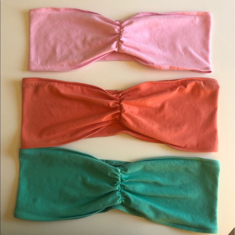 3 American Apparel Bandeaus (set!)